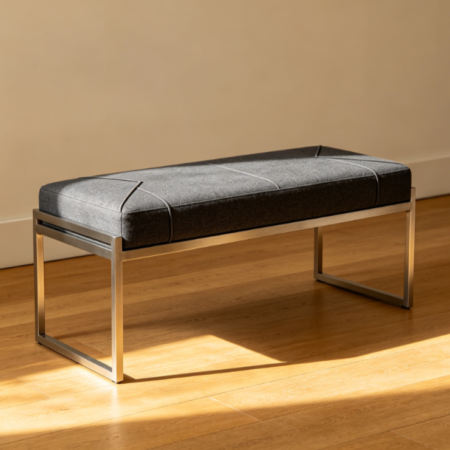 Modern Rectangular Accent Seating Bench